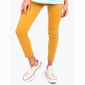 Express Mustard Yellow Skinny Pants